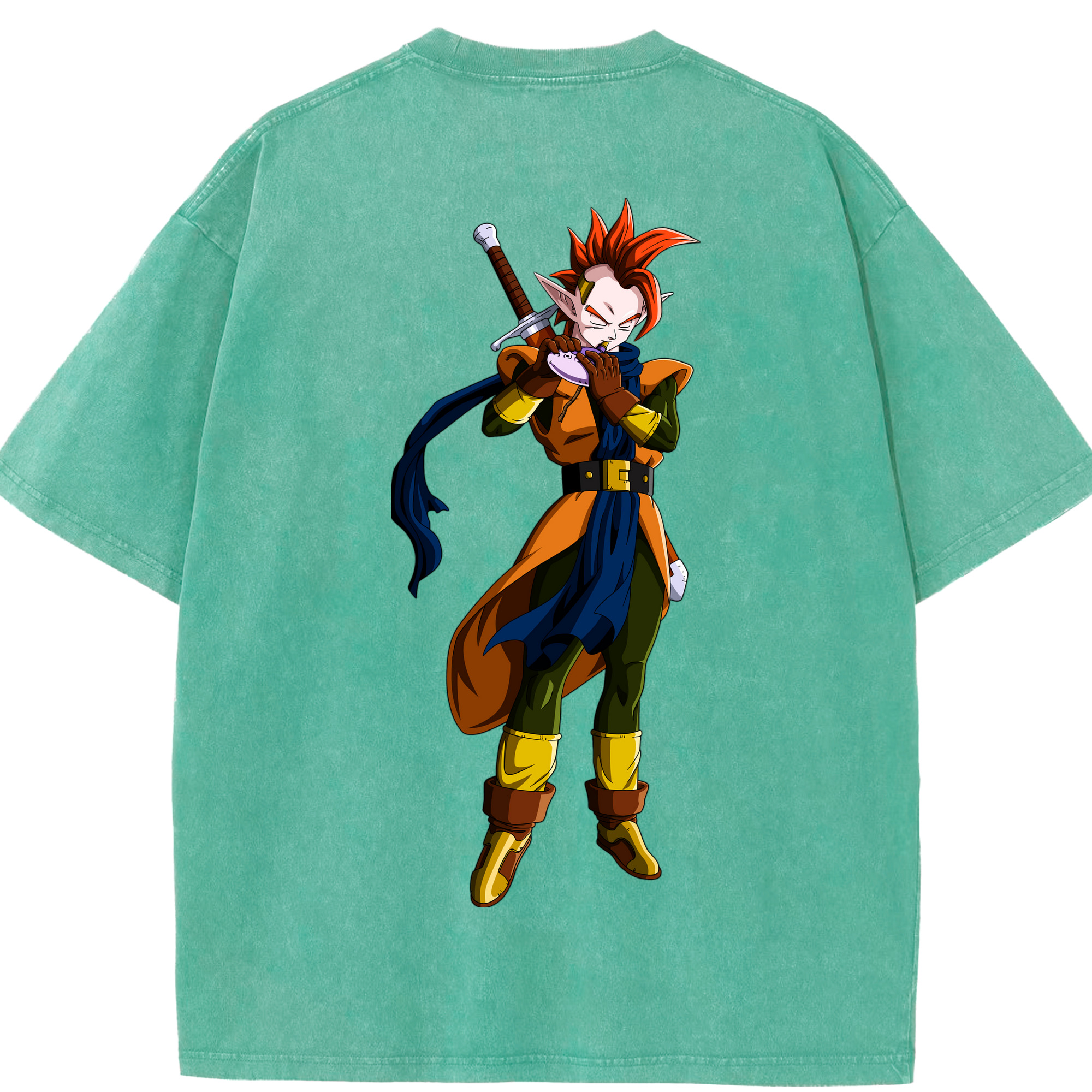 （画像用） ドラゴンボール DRAGON BALL 綿100% ヴィンテージ風 半袖Tシャツ（背面プリント）